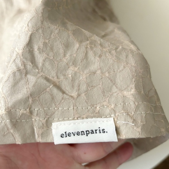 Eleven Paris Crackle Short Sleeve T-Shirt Oxford Tan Men’s Size XXL New - Picture 8 of 8